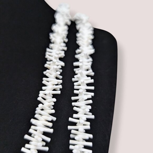 V. Long Stick Coral Necklace - Picture 3 of 5